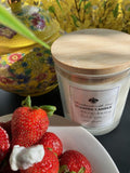 Strawberry Cream Scented Soy Candle: Sweet Aroma